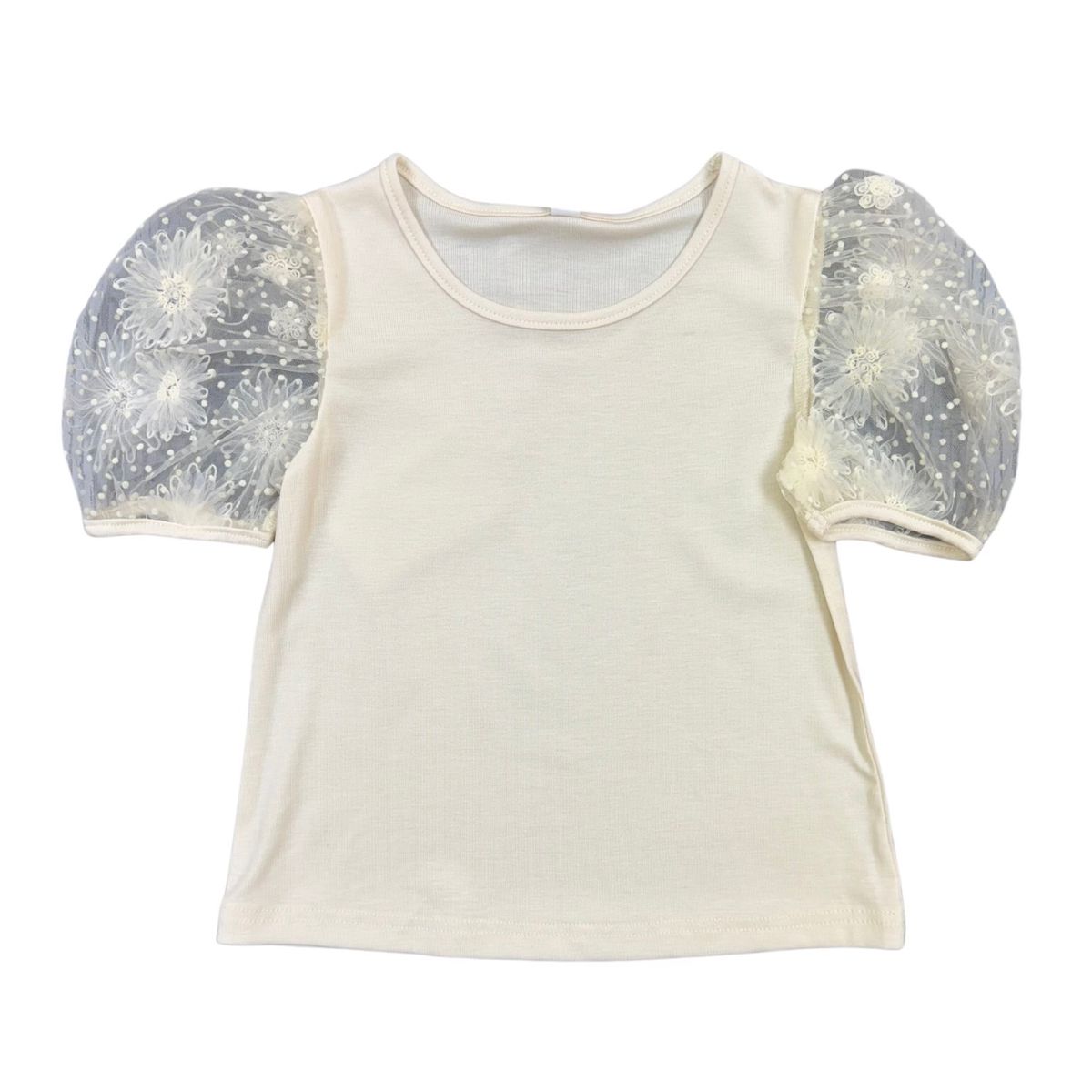 Floral Lace Sleeve Top